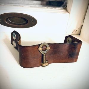 Handmade leather bracelet